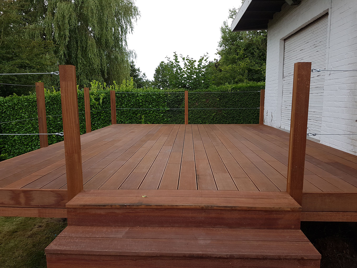 Terras in hout